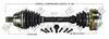 Picture of Audi TT Left Front CV Shafts 2000-2006 1J0407271QA